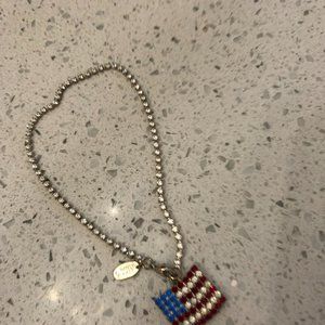 womens patriotic anklet